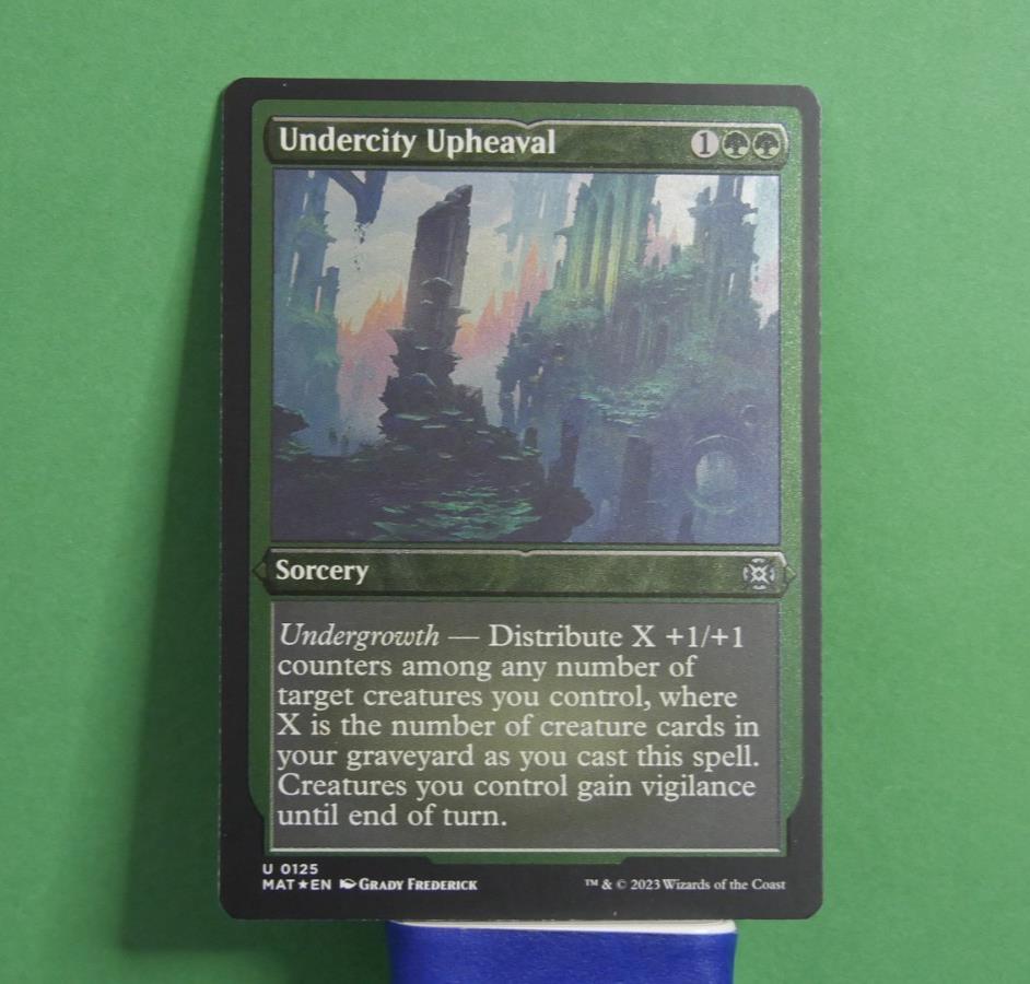 MTG MAT: Undercity Upheaval (Sorcery) Etched Foil Uncommon 0125 MOM: Aftermath
