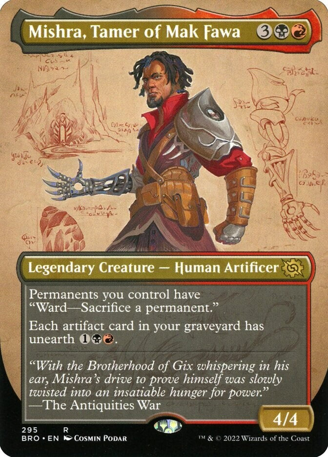 Mishra, Tamer of Mak Fawa — BRO Extended Art Rare — MTG card