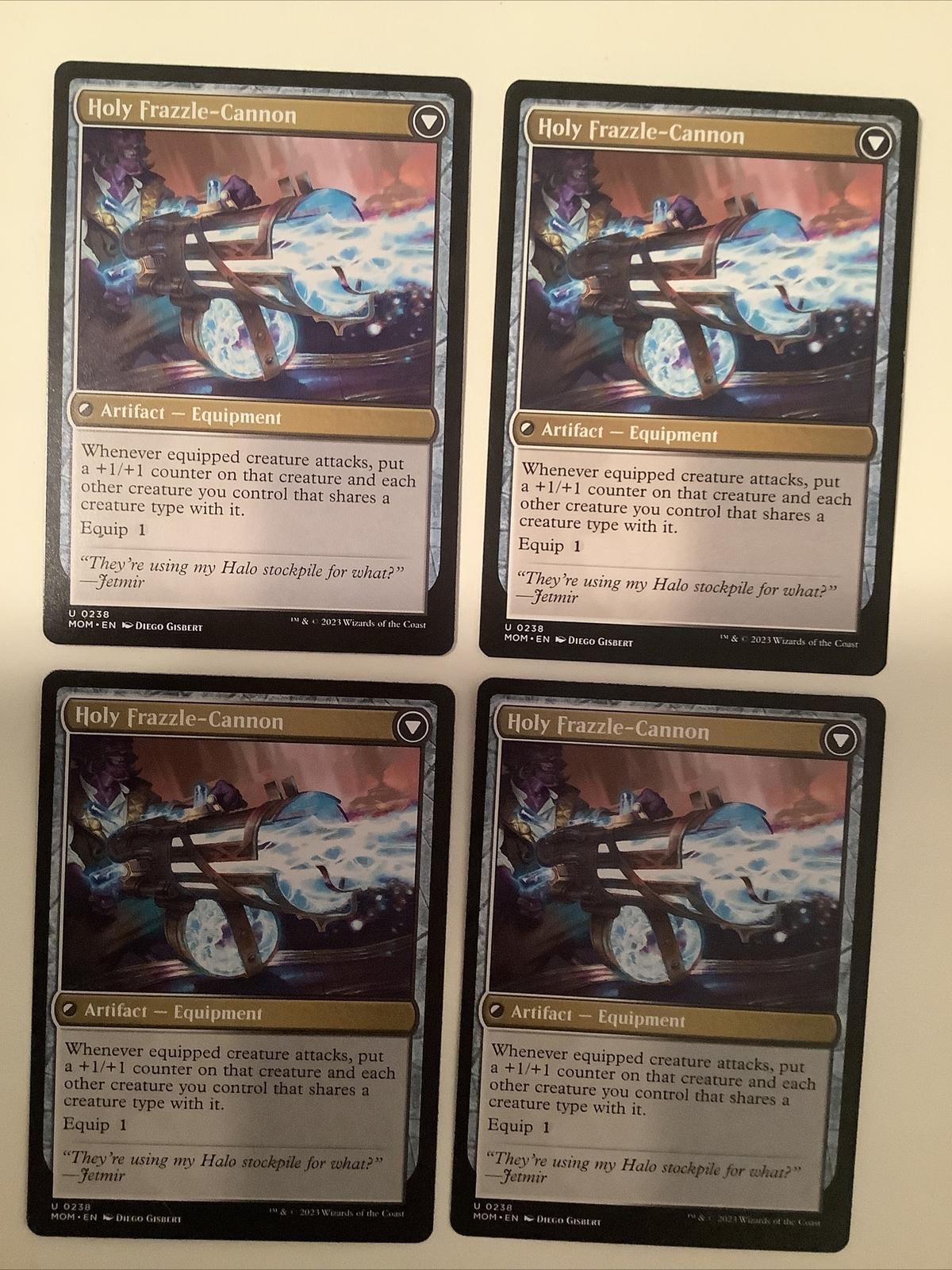 Invasion of New Capenna // Holy Frazzle-Cannon x4 MOM 0238 MTG DFC Tribal Equipment