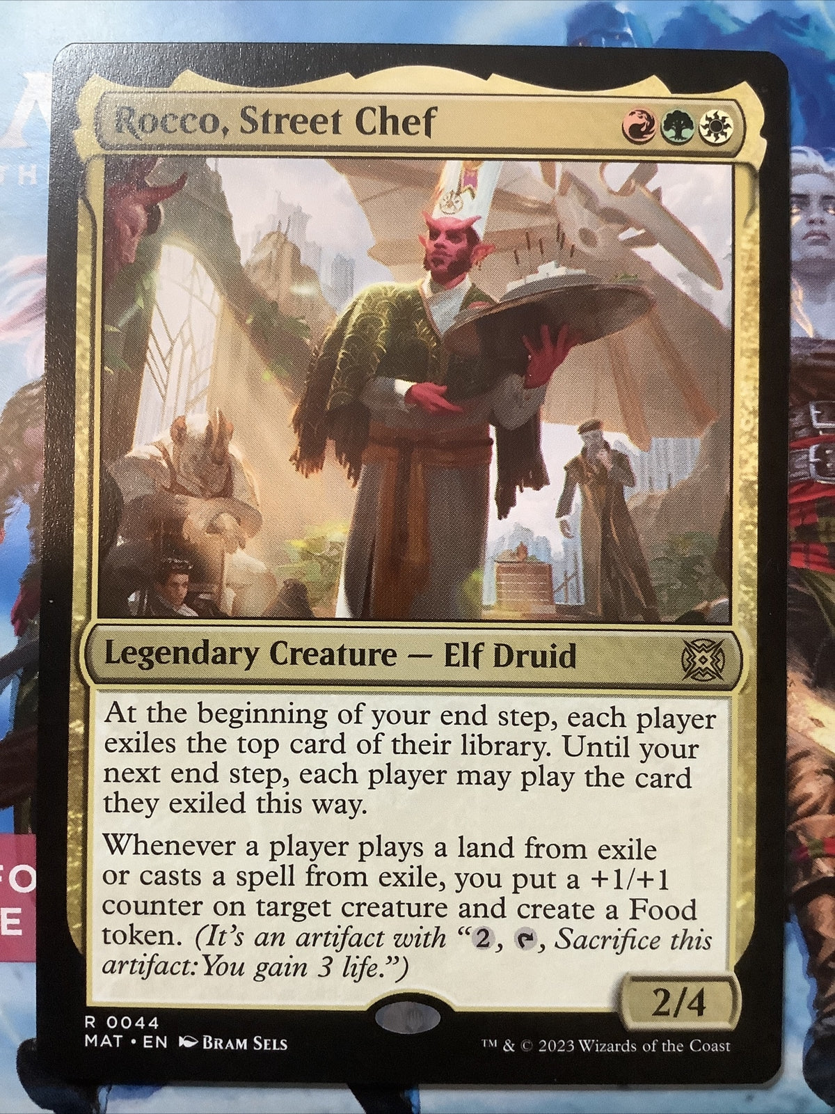 Rocco, Street Chef legendary Elf Druid MTG March of the Machine