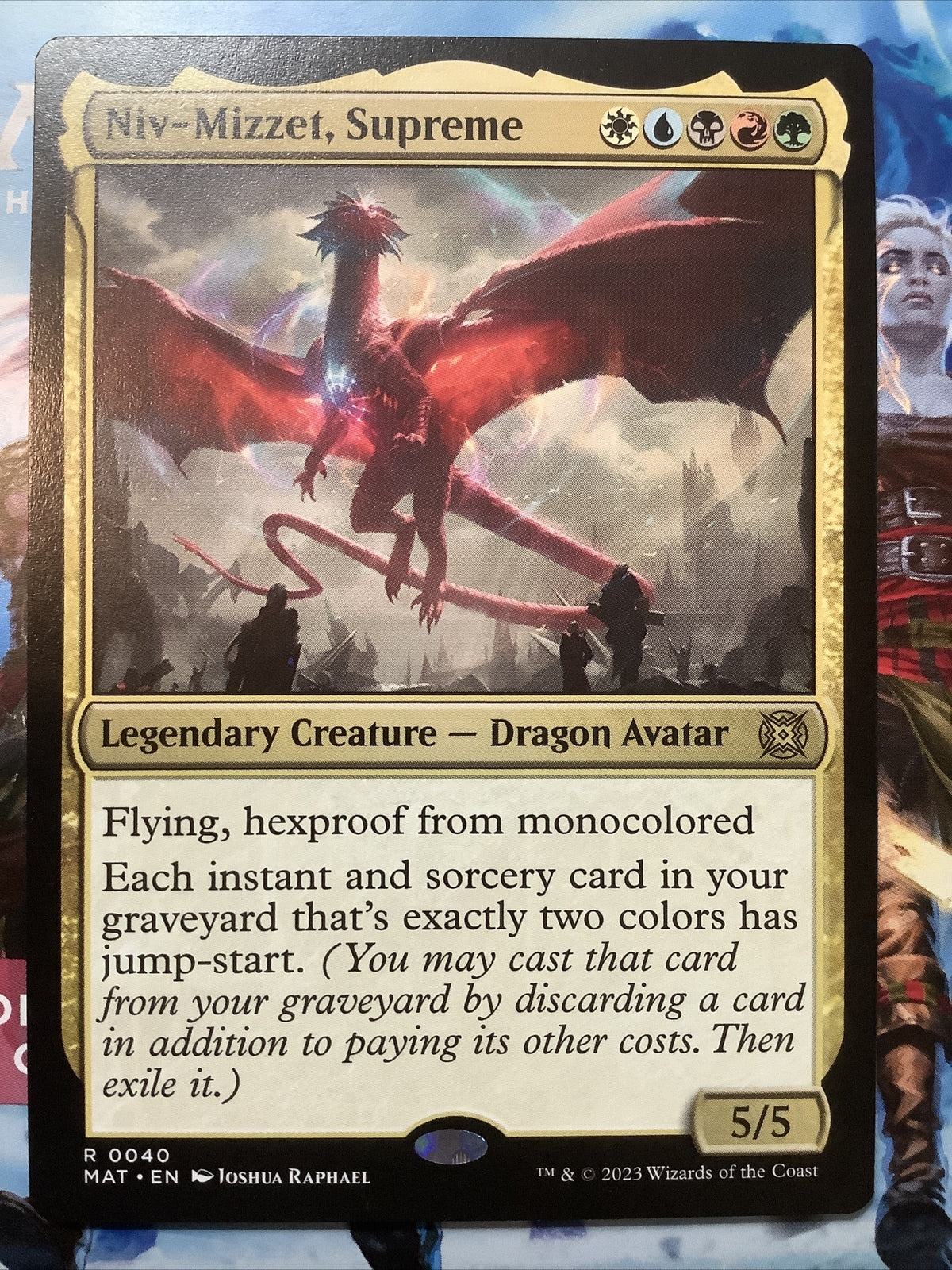 Niv-Mizzet, Supreme MTG Legendary Dragon Avatar card 0040