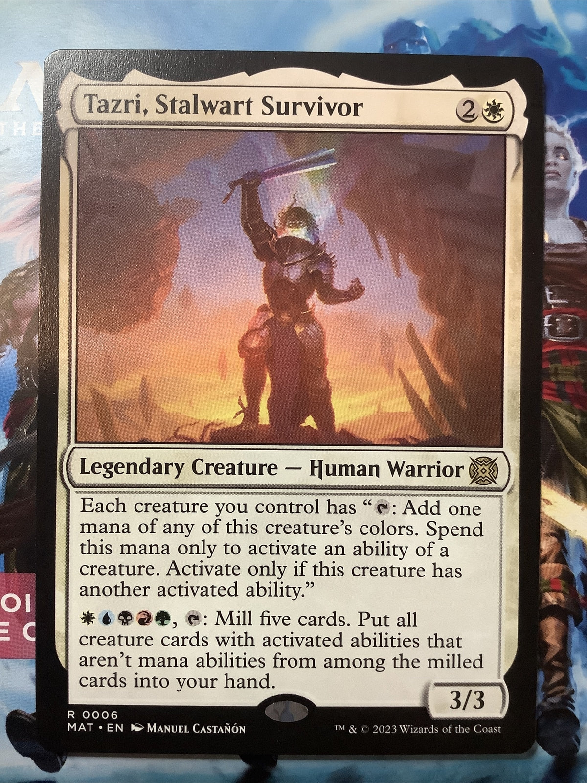 Tazri, Stalwart Survivor MAT 006 Regular from March of the Machine: The Aftermath.