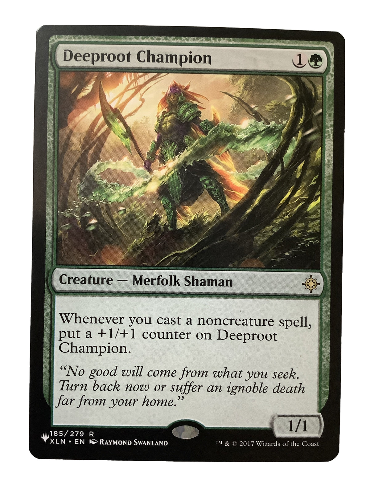 MTG XLN “The List”: Deeproot Champion (Creature) Regular Rare 185/279
