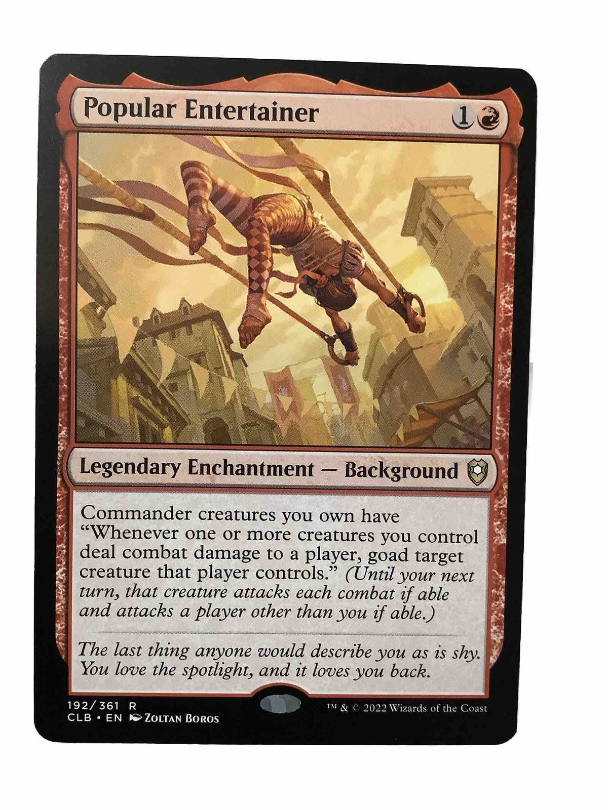 Popular Entertainer CLB 192 MTG Goad Background card by DM Vault Co