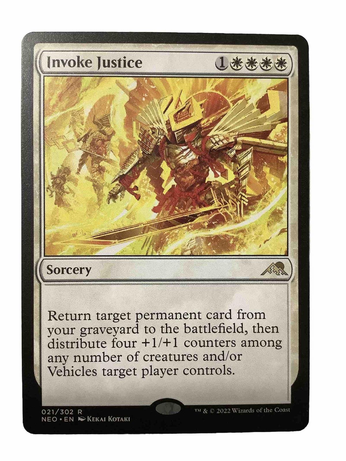MTG NEO: Invoke Justice (Sorcery) 021/302 Regular Rare