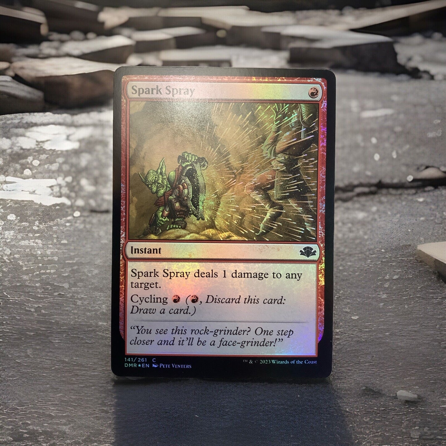 Spark Spray DMR 141 regular finish MTG card front