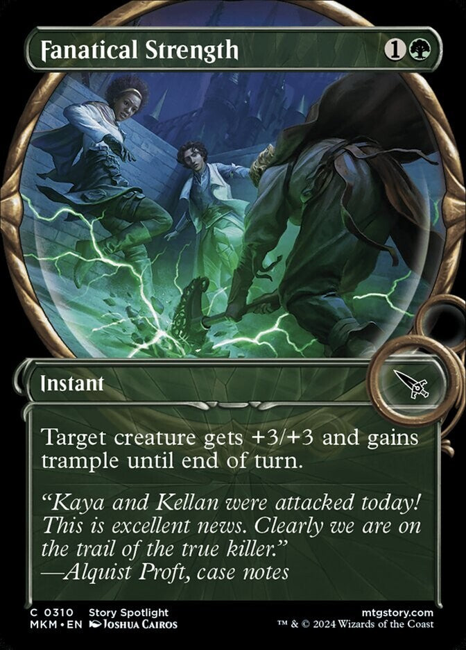 MTG MKM: Fanatical Strength (Instant) Extended Art Common 0310 Karlov Manor