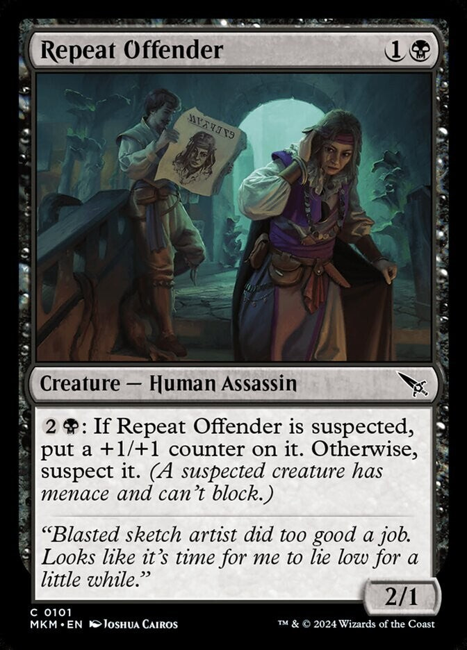 Repeat Offender MKM 101 Foil MTG card from DM Vault Co.