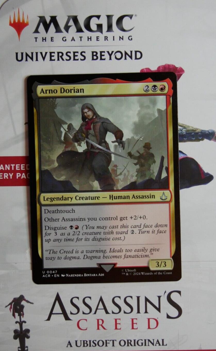 Arno Dorian regular finish MTG Assassin’s Creed ACR 47 legendary Assassin card