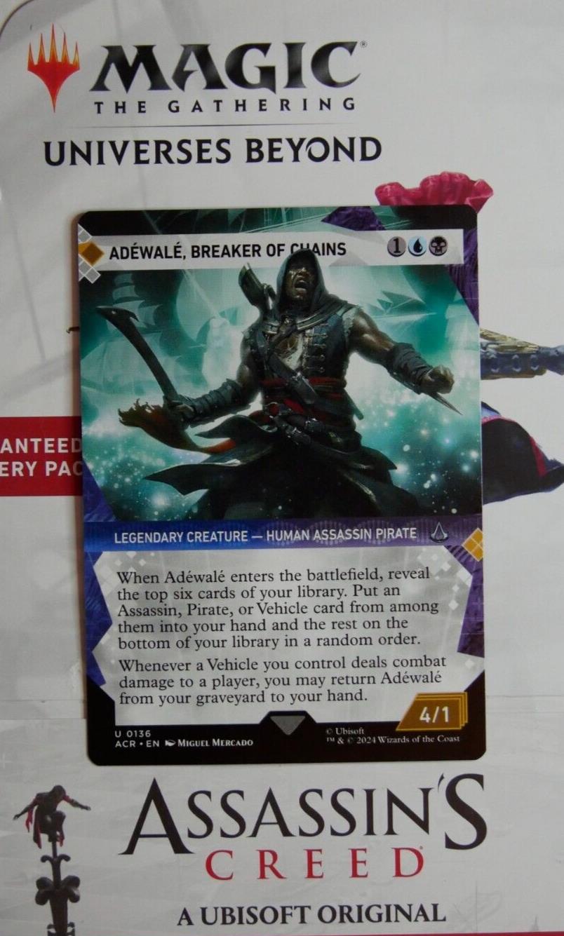 Adéwalé, Breaker of Chains ACR 136 showcase regular finish MTG card from DM Vault Co.