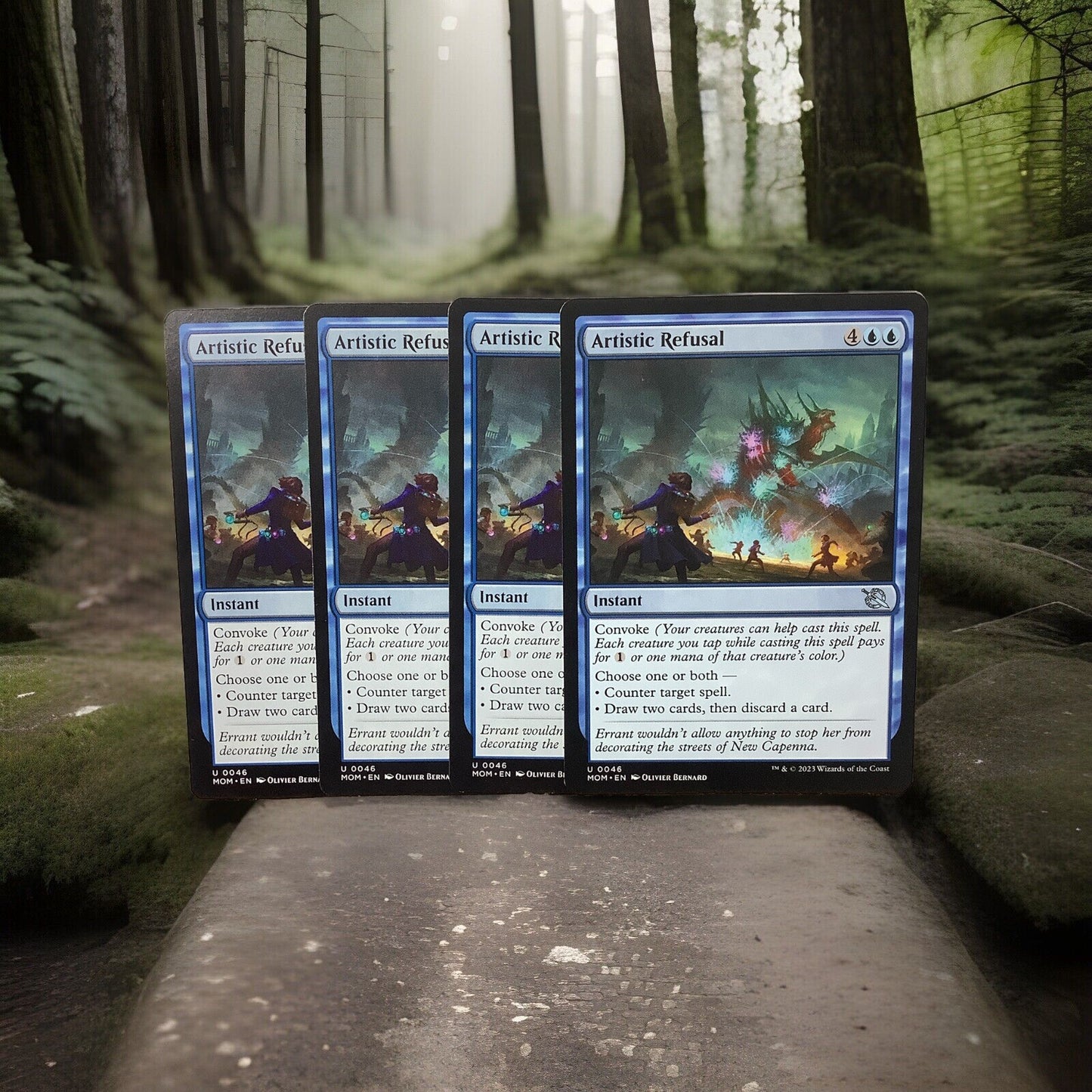 X4 Artistic Refusal MOM 046 regular finish playset from March of the Machine.