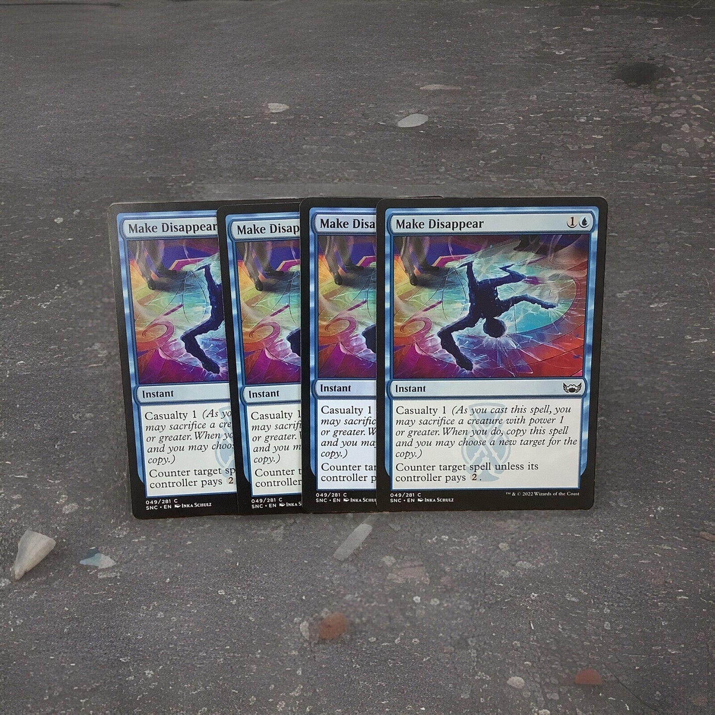 MTG SNC: X4 Make Disappear (Instant) Streets of New Capenna 49/281 Common