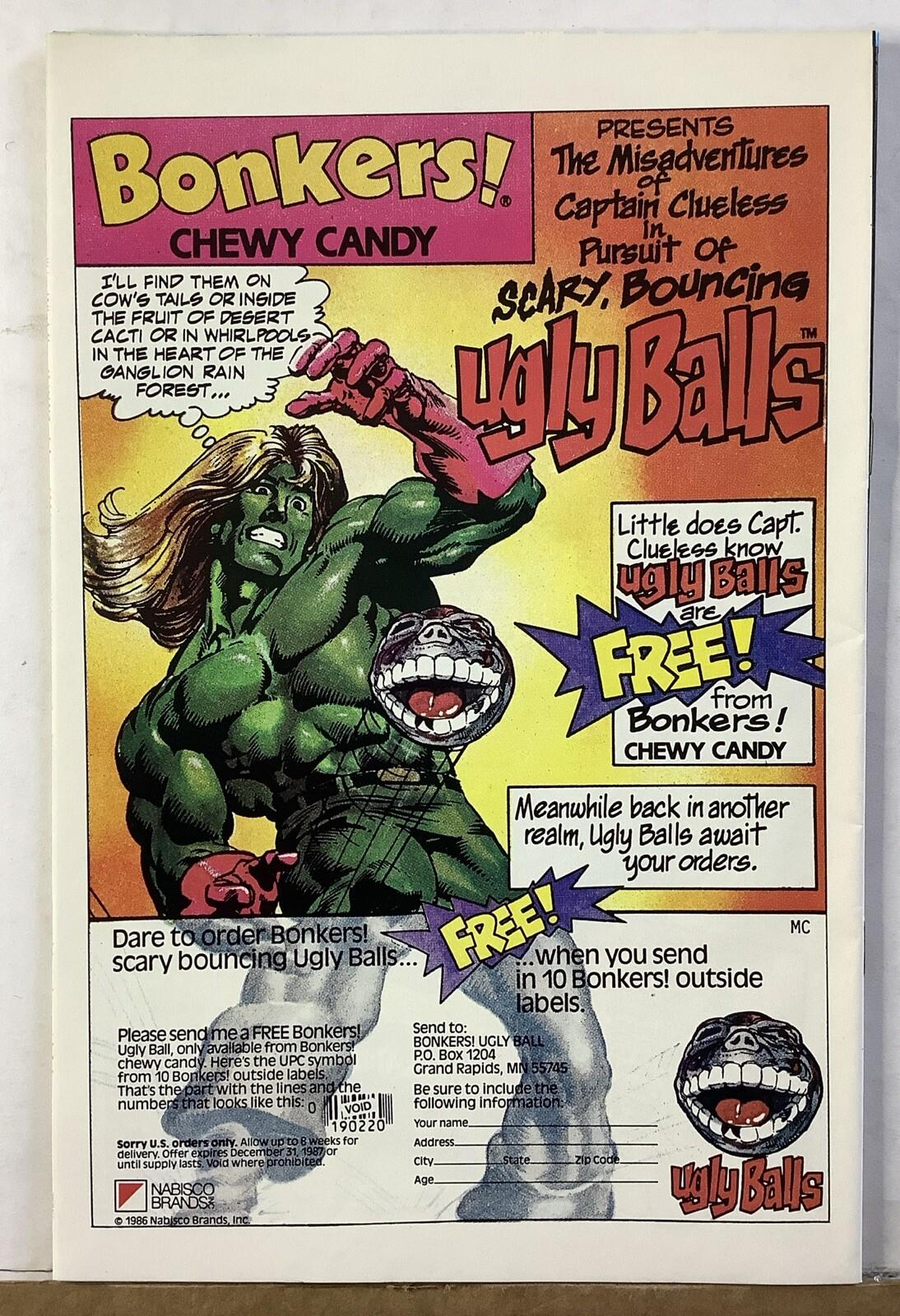 Uncanny X-Men #217 (1987) Direct Edition – Juggernaut vs Dazzler