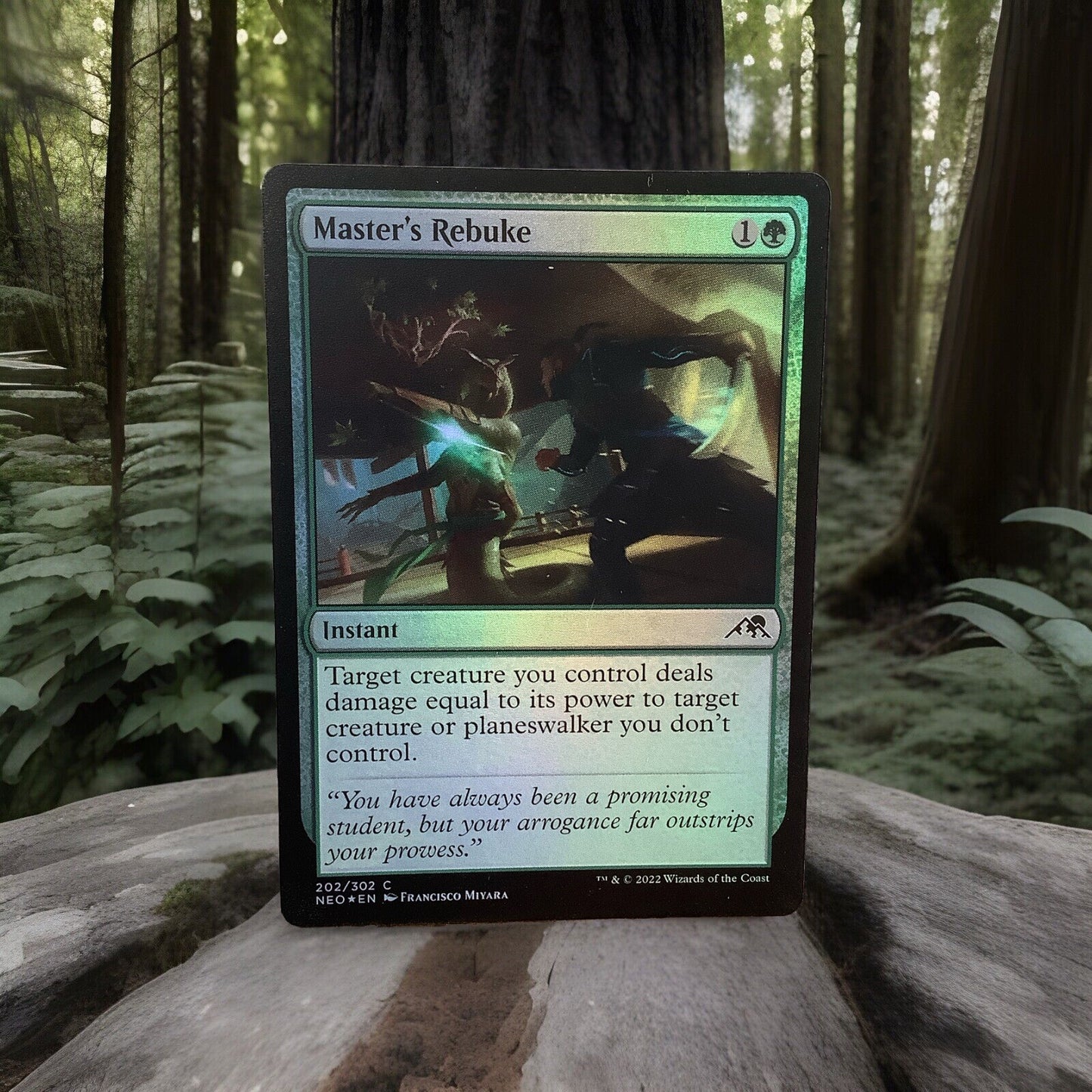 MTG NEO: Master's Rebuke Kamigawa: Neon Dynasty 202/302 Regular Common Foil