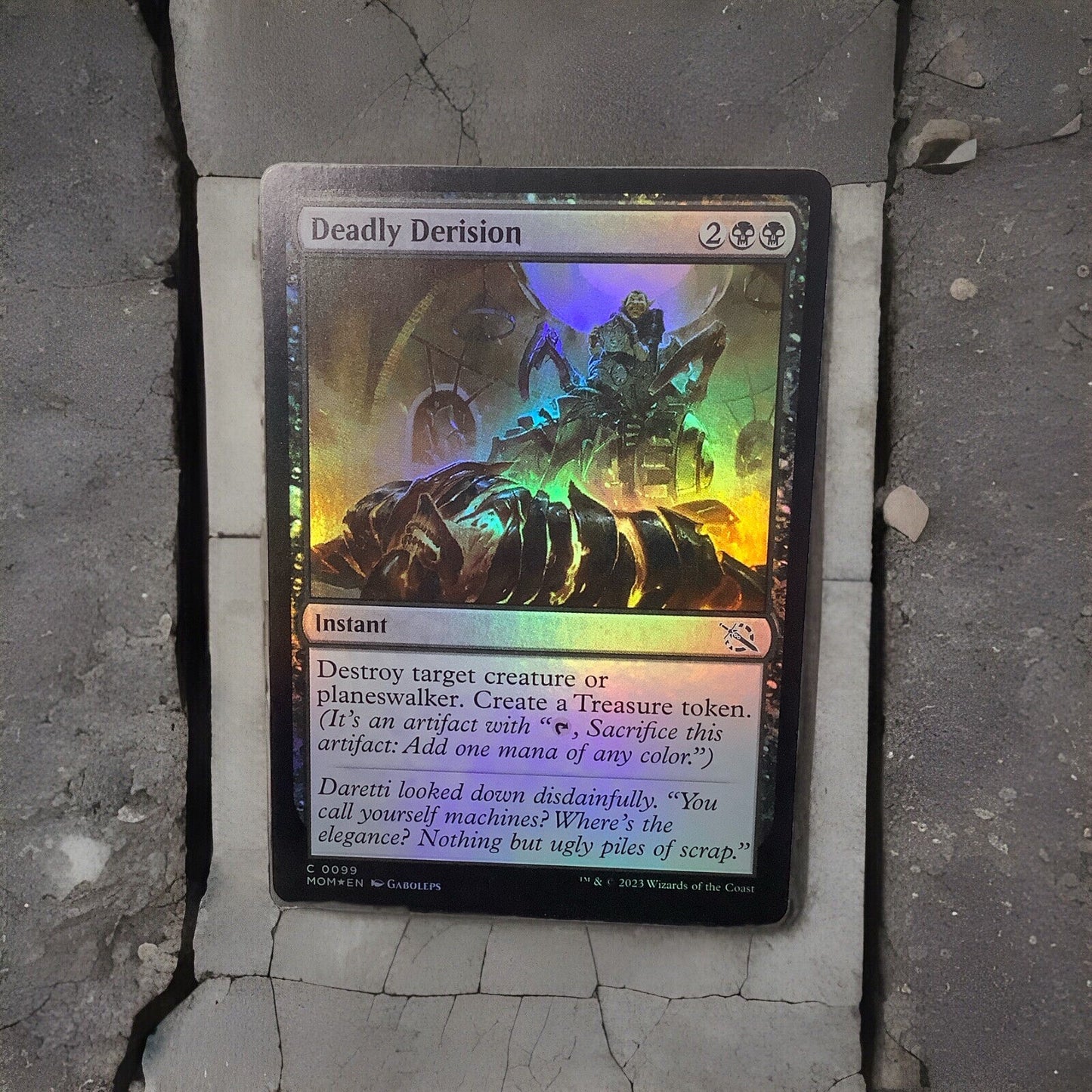Deadly Derision MOM 099 Foil from March of the Machine.
