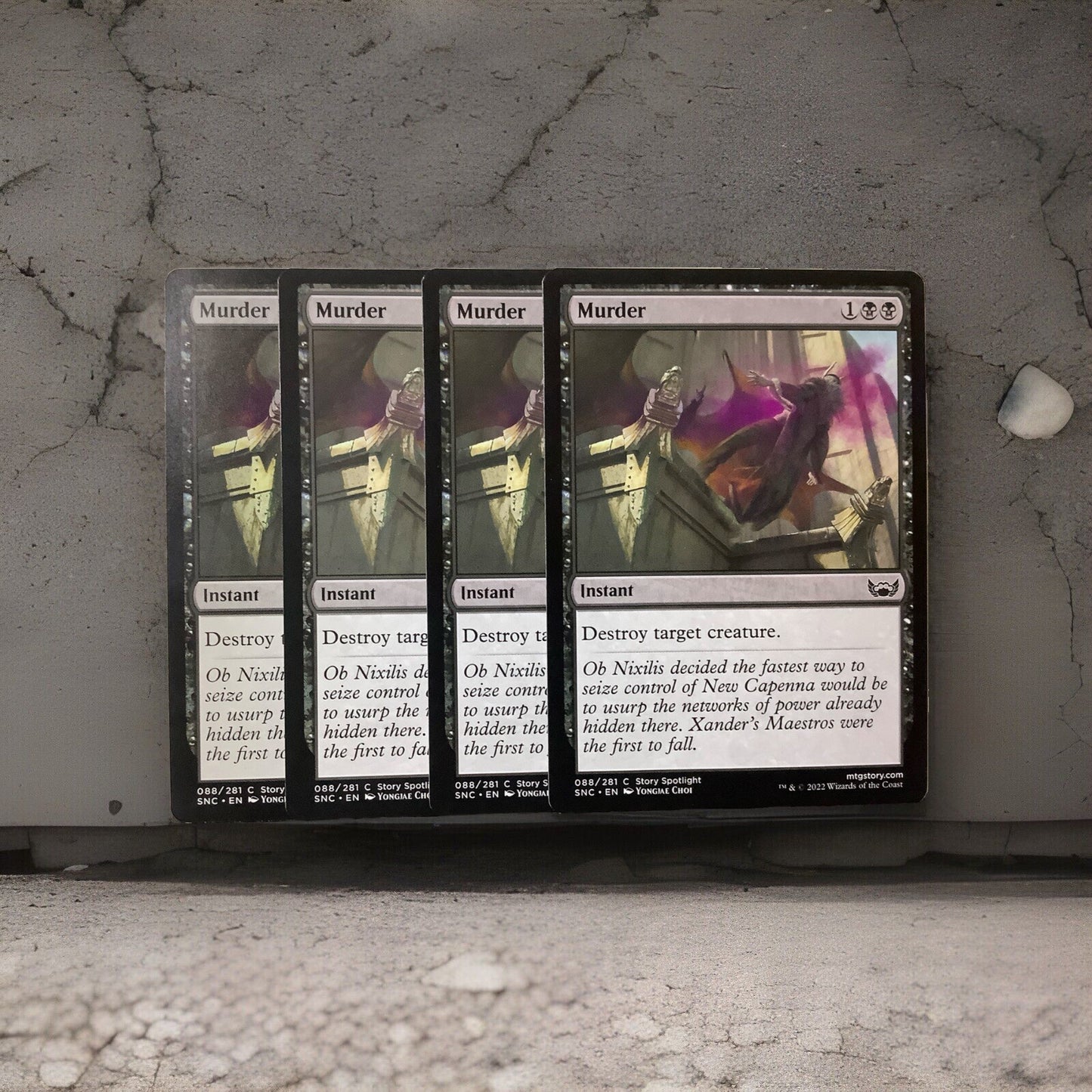 MTG SNC: X4 Murder (Instant) Streets of New Capenna 088/281 Regular Common