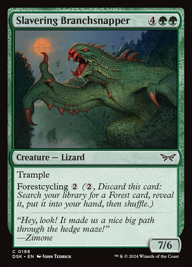 MTG DSK: Slavering Branchsnapper (Creature Lizard) Duskmourn: House of Horror