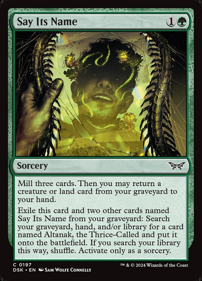 MTG DSK: Say Its Name (Sorcery) 0197 Duskmourn: House of Horror Regular