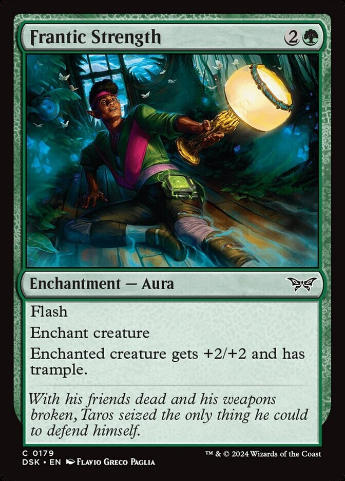 MTG DSK: Frantic Strength (Enchantment Aura) Duskmourn: House of Horror Regular