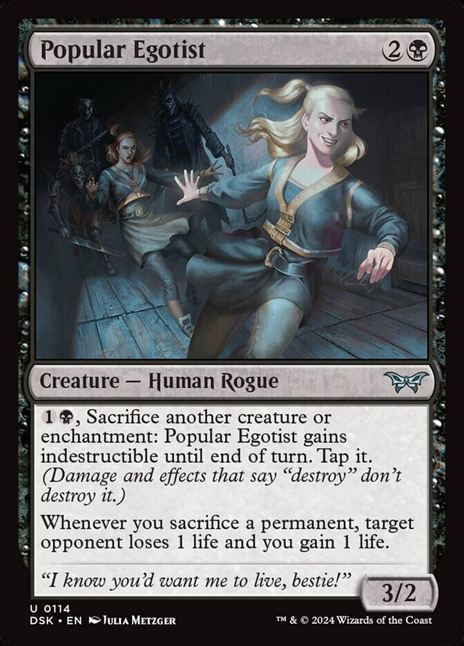 MTG DSK: Popular Egotist (Creature Human Rogue) Regular Uncommon 0114 Duskmourn