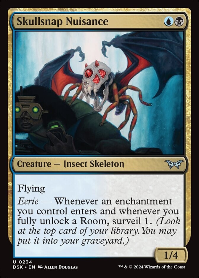 Skullsnap Nuisance uncommon Creature Insect Skeleton from Duskmourn MTG