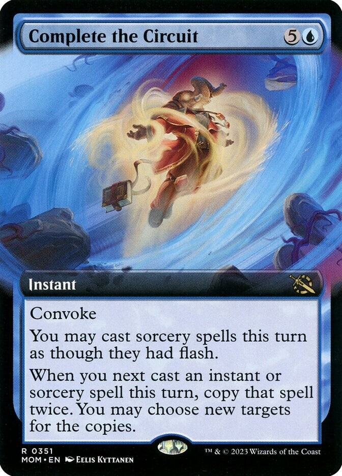 Complete the Circuit Extended Art Regular Finish Rare from March of the Machine (MOM) #351.