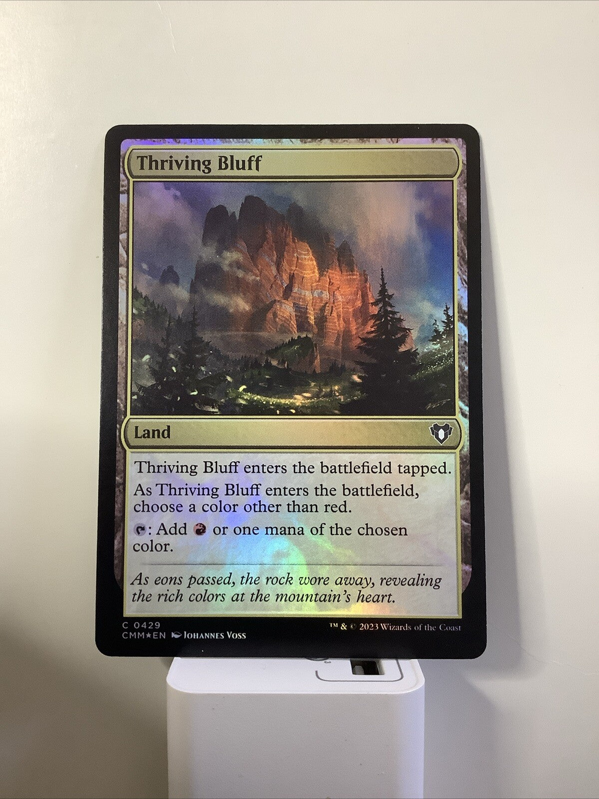 MTG CMM: Thriving Bluff (Land) Commander Masters 0429 Foil