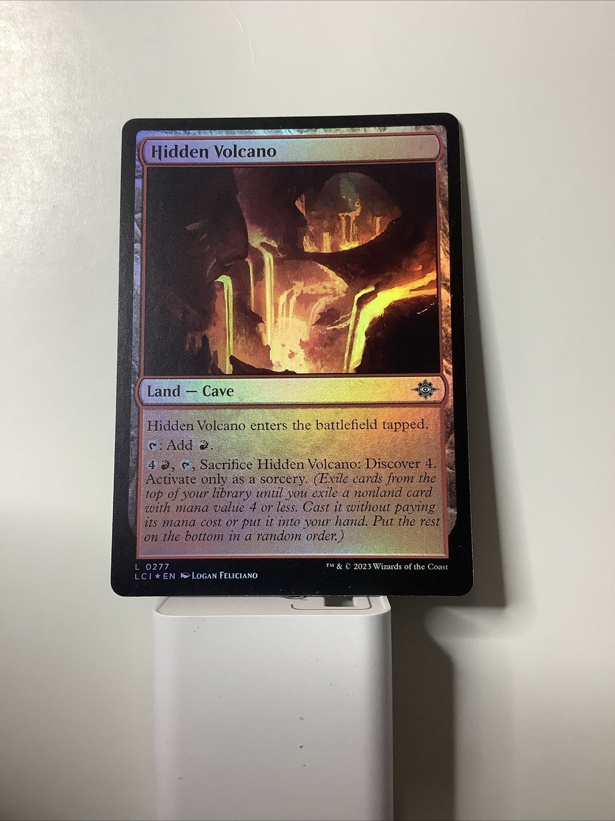 MTG LCI: Hidden Volcano (Land Cave) Lost Cave Of Ixalan 0277 Foil