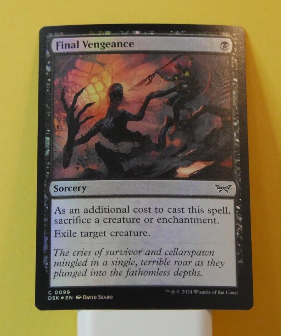 Final Vengeance Magic the Gathering Duskmourn foil sorcery card