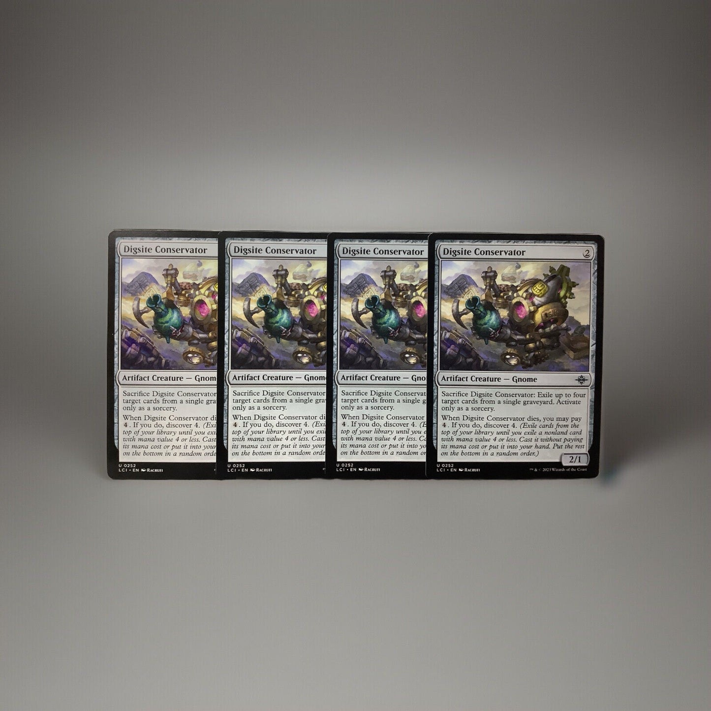 MTG LCI: X4 Digsite Conservator (Artifact Creature) Lost Caverns of Ixalan 252