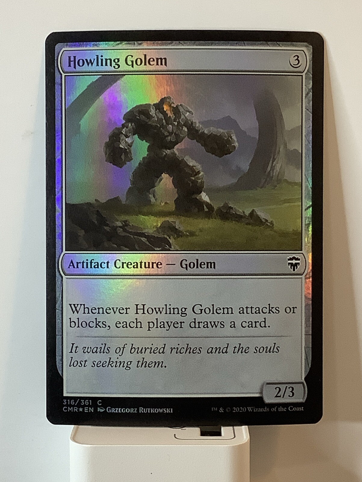 Howling Golem — Commander Legends — Foil Common — 316