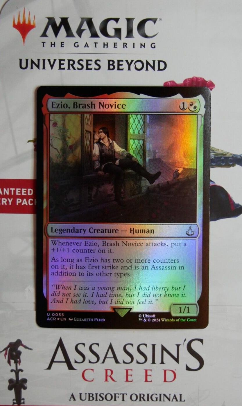 Ezio, Brash Novice Foil MTG card from Assassin’s Creed ACR 55 by DM Vault Co