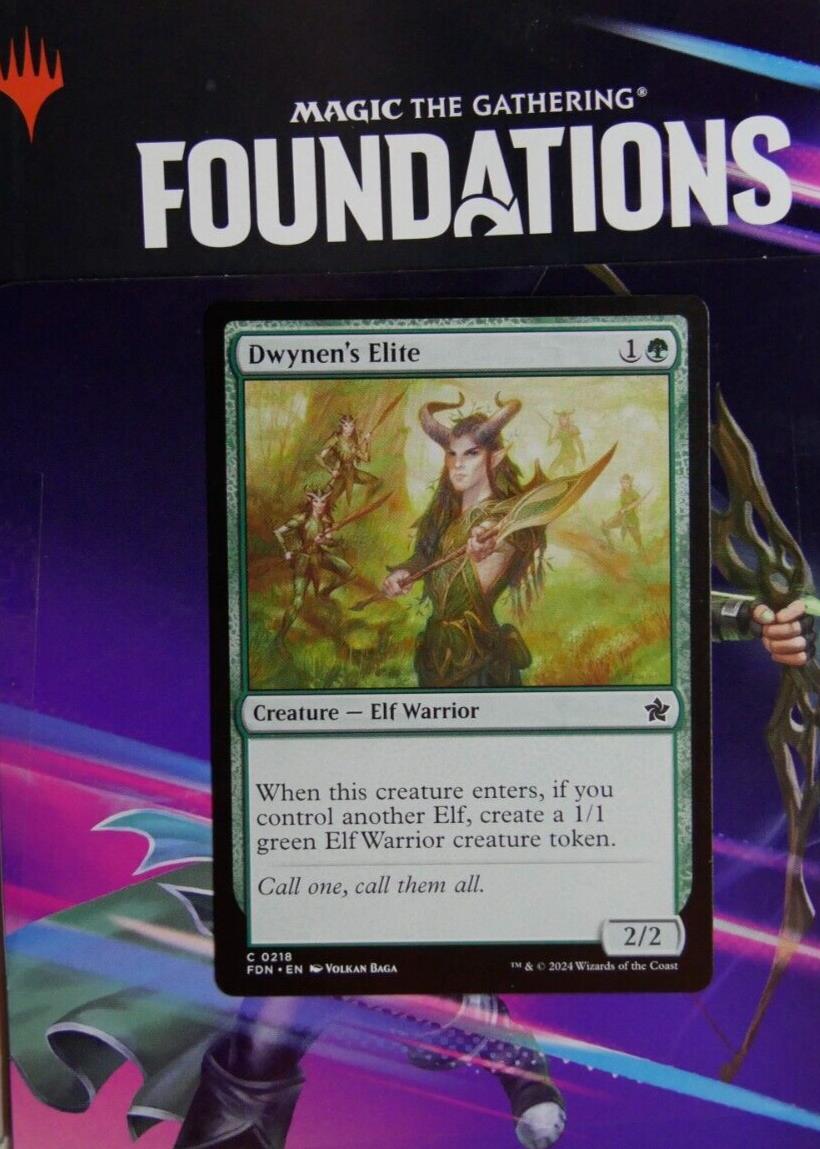MTG FDN: Dwynen's Elite (Creature Elf Warrior) Regular Common 0218 Foundations