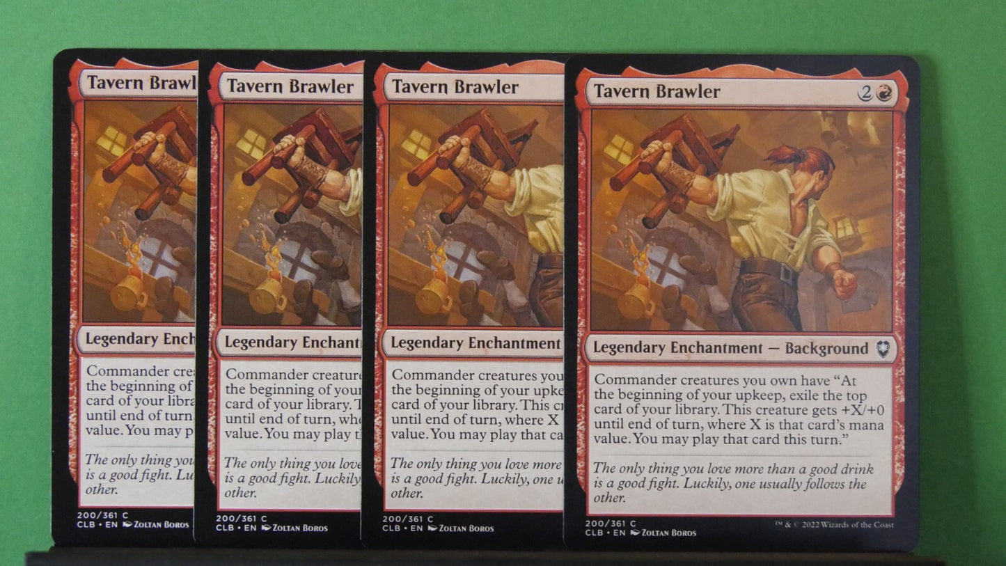 Tavern Brawler Magic the Gathering Commander Legends Battle for Baldur’s Gate Background card playset