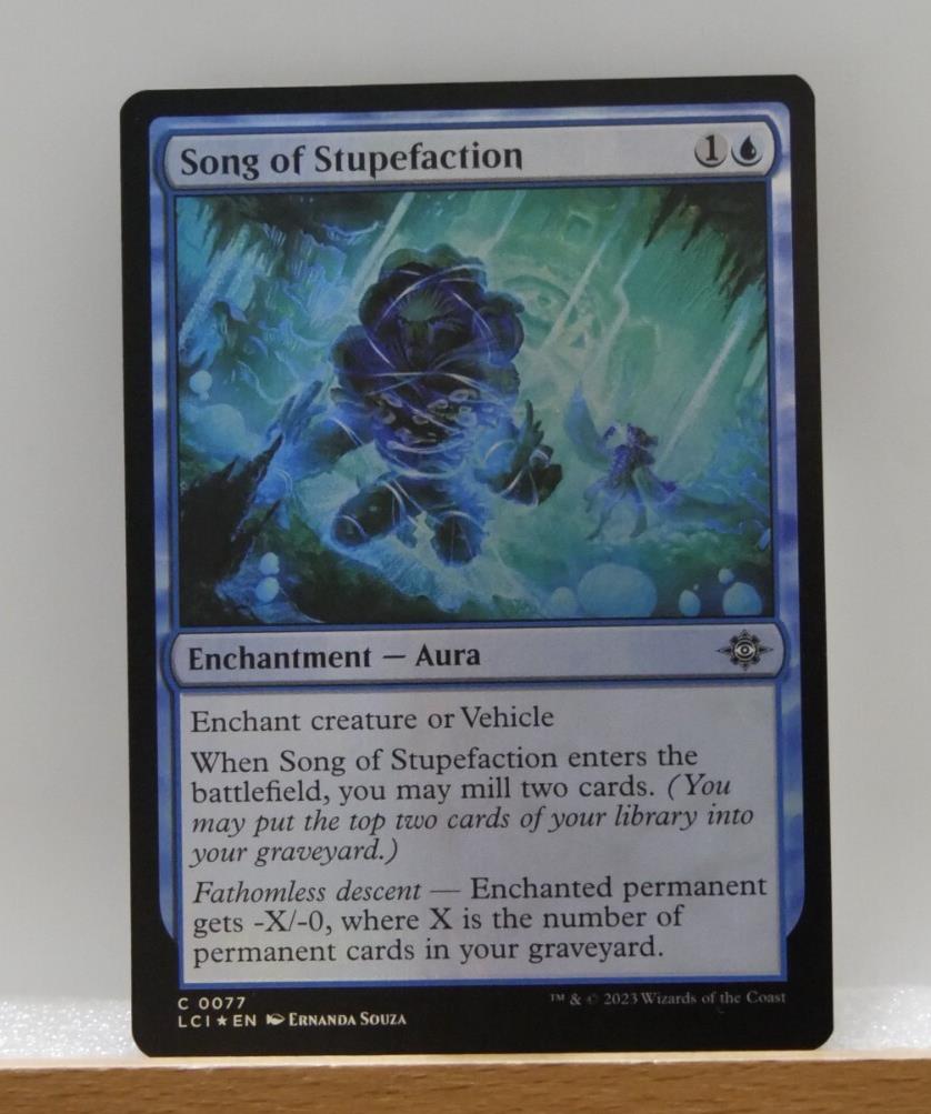 Song of Stupefaction Foil MTG card from The Lost Caverns of Ixalan LCI 77 by DM Vault Co