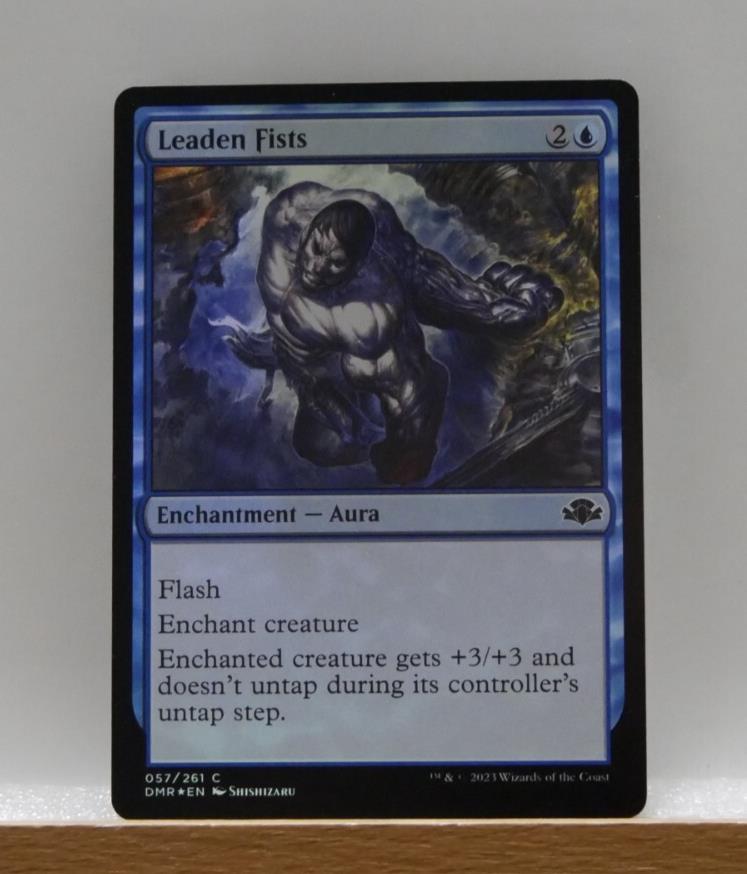 Leaden Fists regular finish MTG card from Dominaria Remastered DMR 57