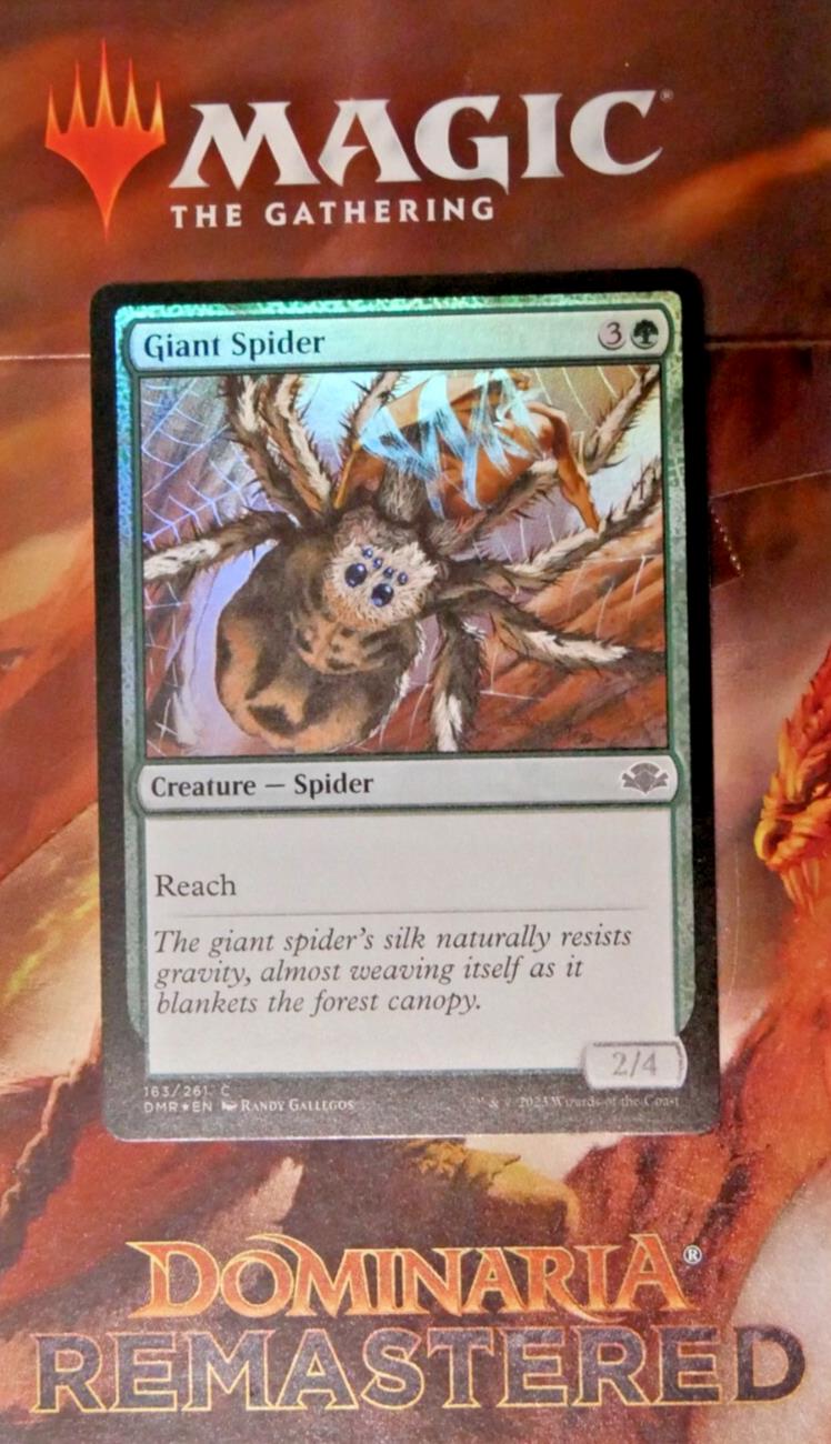 Giant Spider foil MTG DMR 163 creature with reach ability