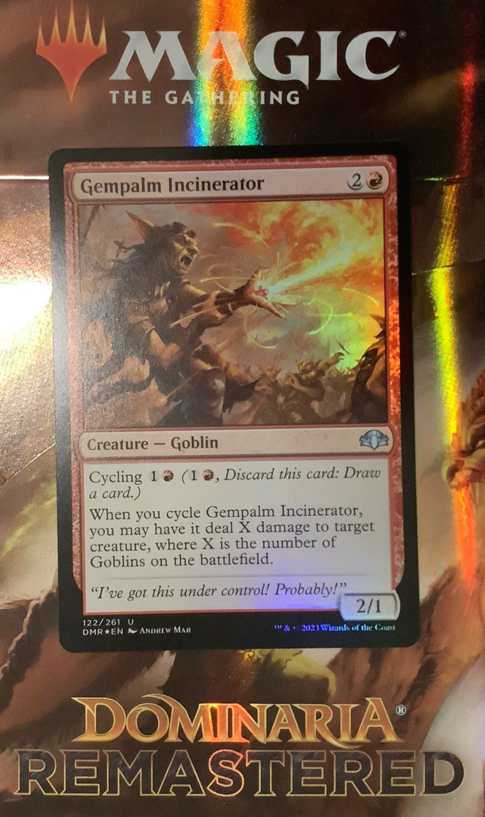Gempalm Incinerator DMR 122 Foil MTG Card DM Vault Co
