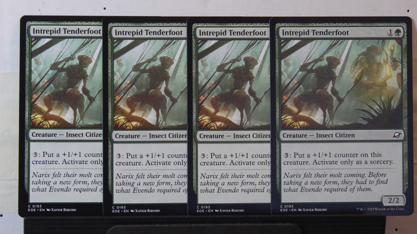 MTG EOE: X4 Intrepid Tenderfoot (Creature) Edge of Eternities Regular Common 193