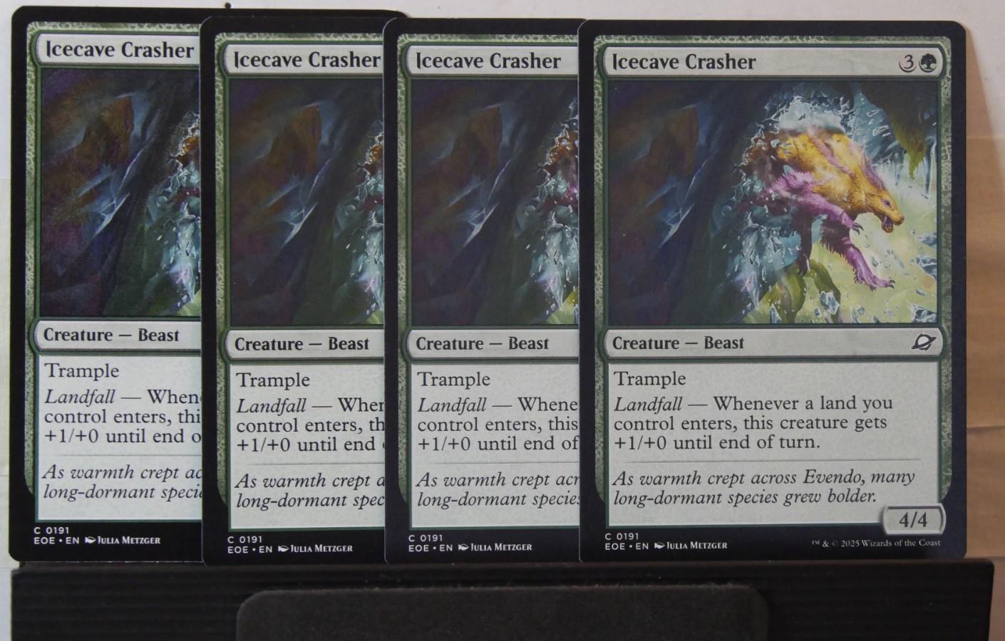 MTG EOE: ICECAVE CRASHER x4 (Creature) Edge of Eternities Common 0191