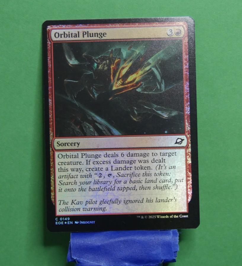 Orbital Plunge foil Magic the Gathering Edge of Eternities sorcery