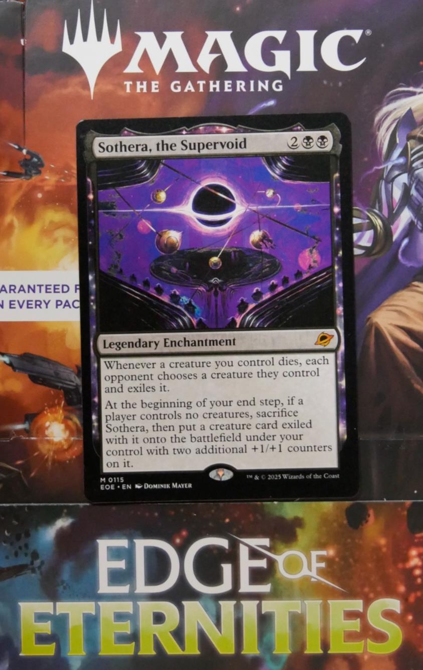 Sothera, the Supervoid MTG card from Edge of Eternities, Enchantment Mythic 115.