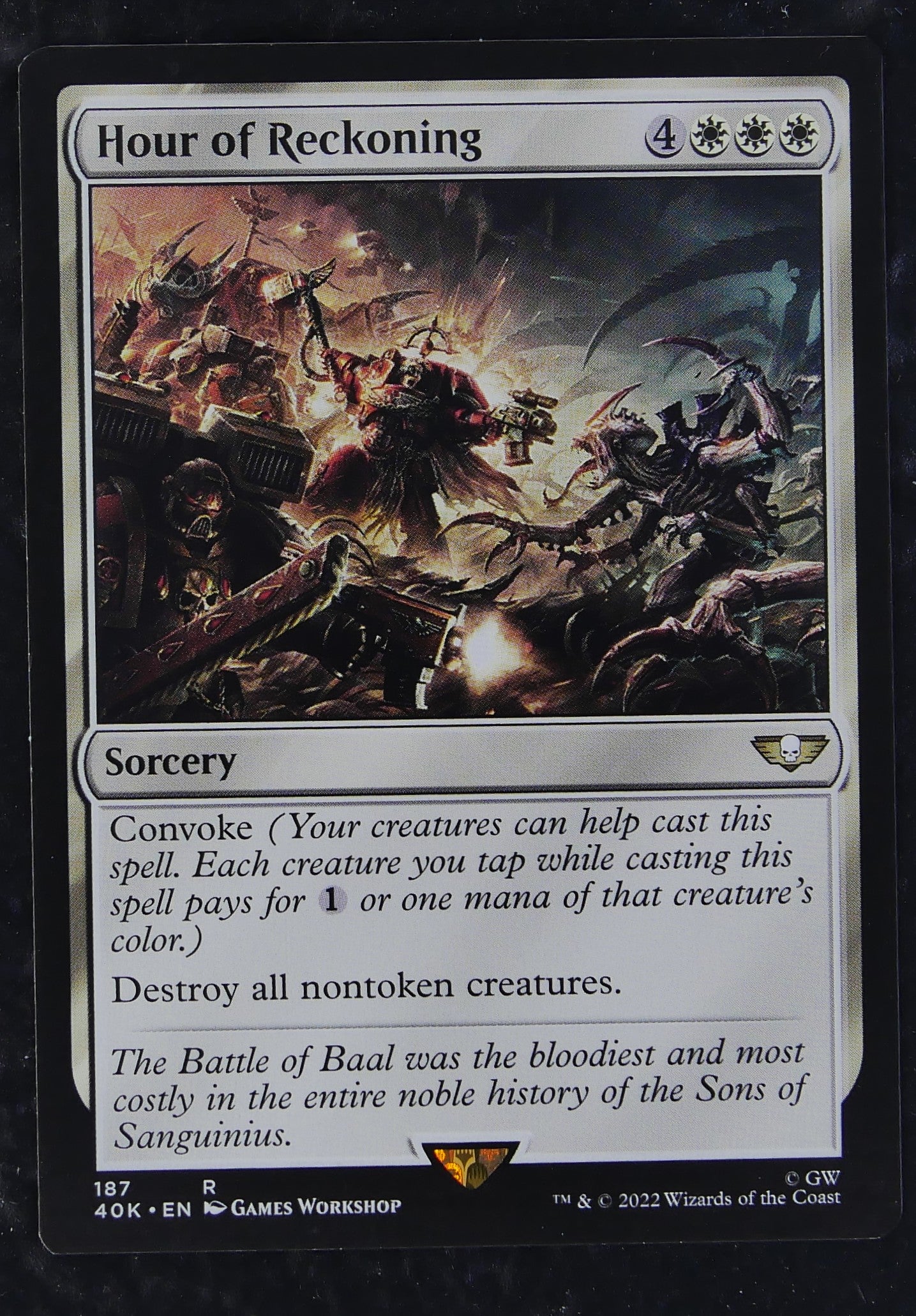Hour of Reckoning MTG Warhammer 40,000 #187 Board Wipe Token Synergy