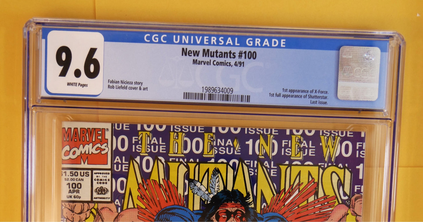 The New Mutants #100 - First Appearance - X-Force - Marvel Comics CGC 9.6 NM