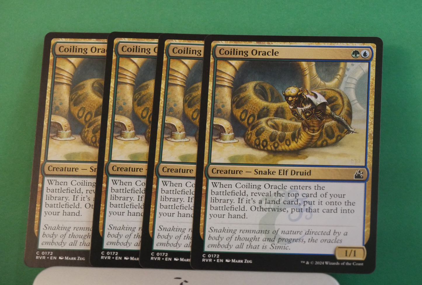 MTG RVR: X4 Coiling oracle (Creature) Ravnica Remastered Common 0172
