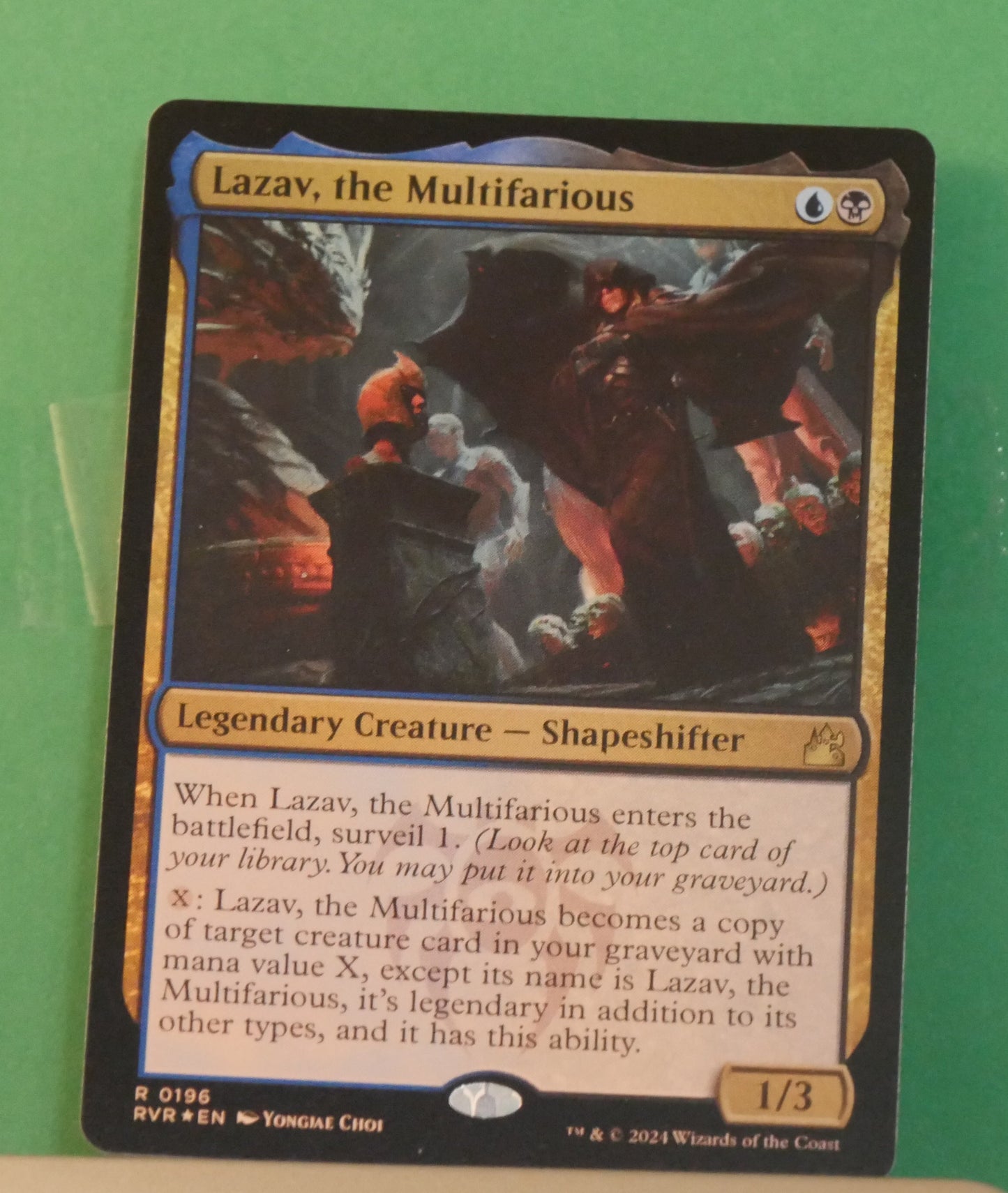 Lazav, the Multifarious Ravnica Remastered RVR #196 Regular Magic: The Gathering card from DM Vault Co.