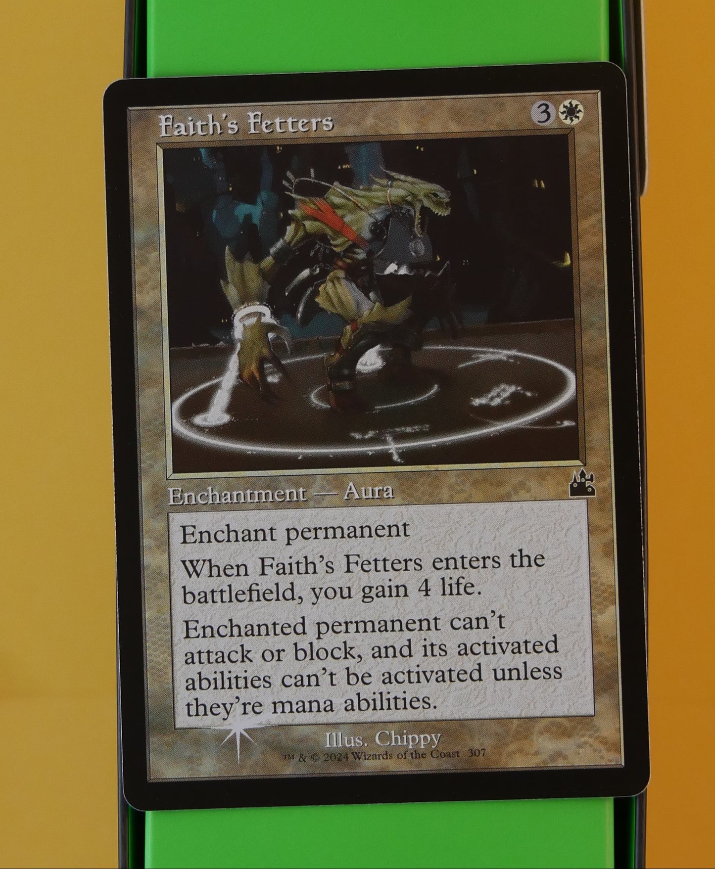 MTG RVR: Faith's Fetters (Enchantment) Ravnica Remastered Retro Frame Foil 307