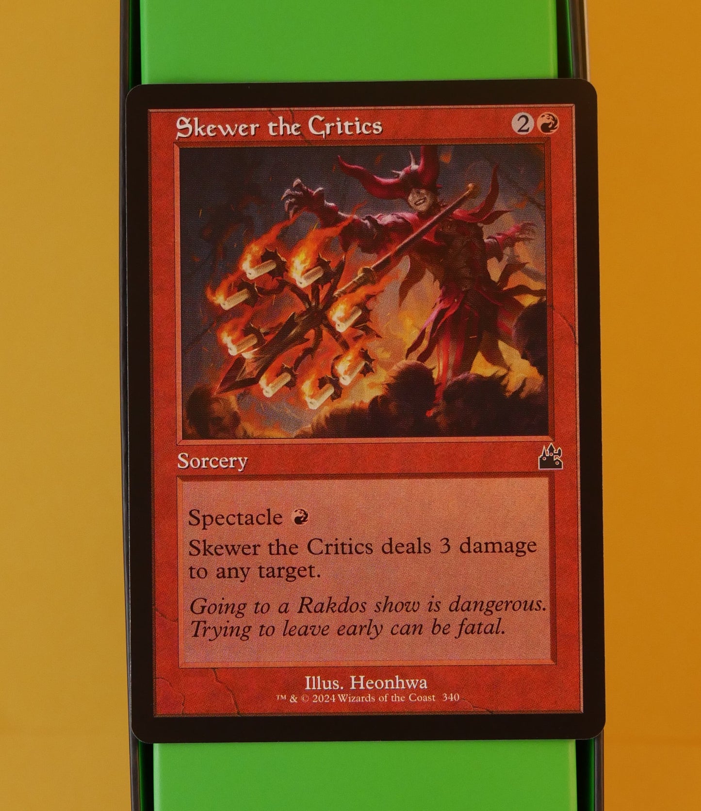 MTG RVR: Skewer the Critics (Sorcery) Ravnica Remastered Common 340