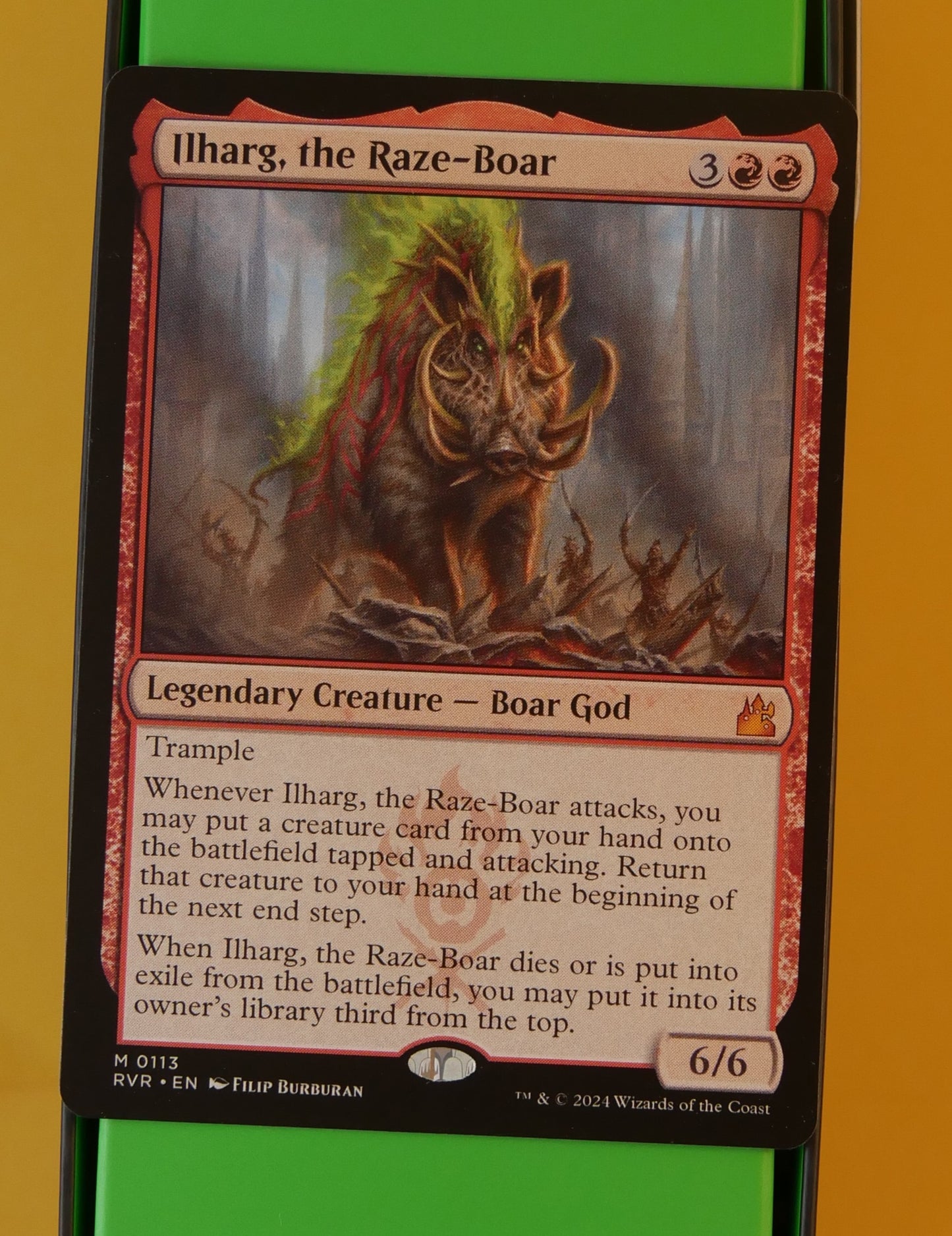MTG RVR: Ilharg, the Razor-Boar (Creature) Ravnica Remastered Mythic 0113
