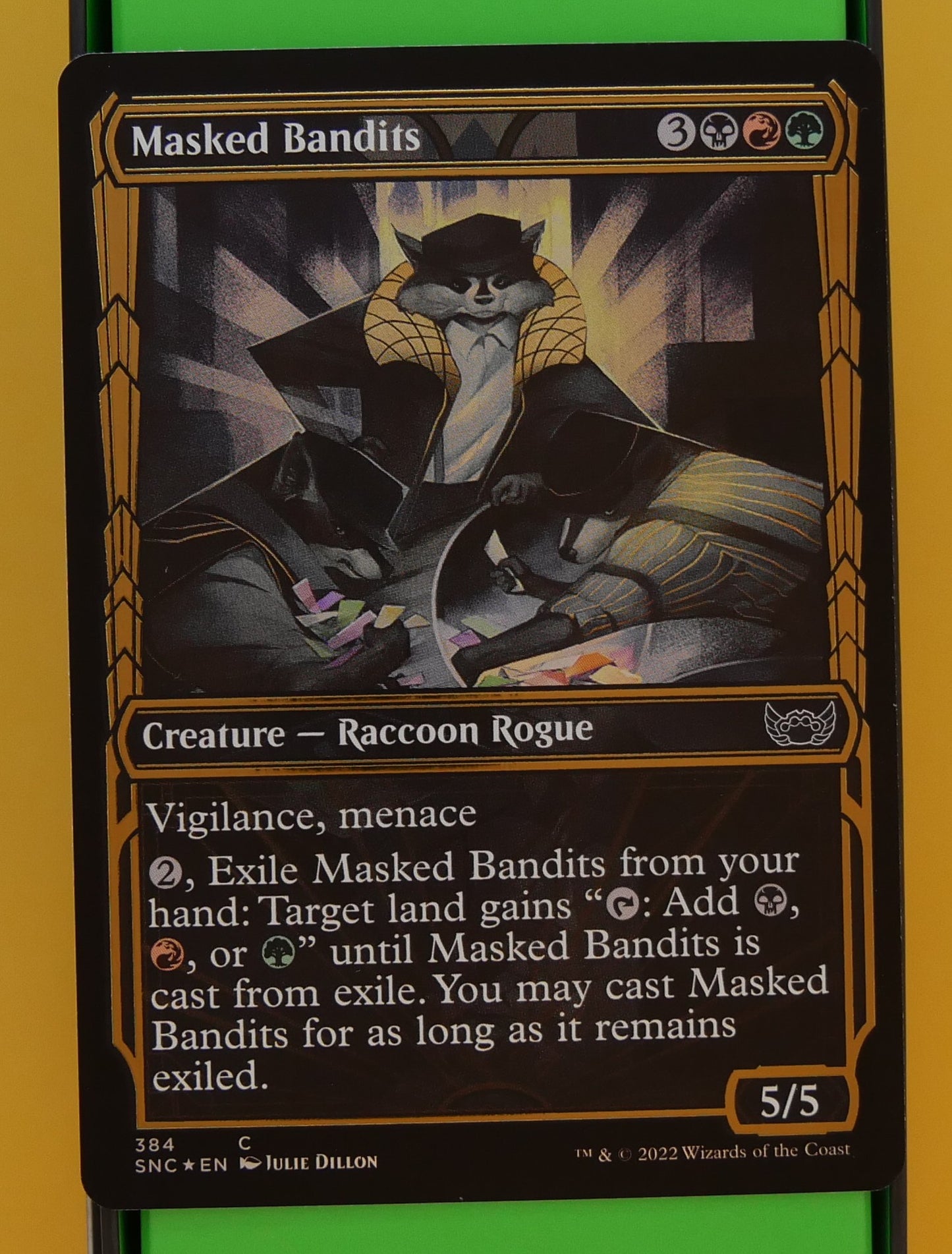 Masked Bandits — SNC Foil Showcase Common MTG card